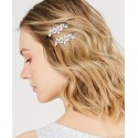 Silver-Tone Pearl Flower Bobby Pins