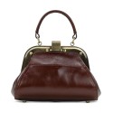 Small Leather Frame Satchel