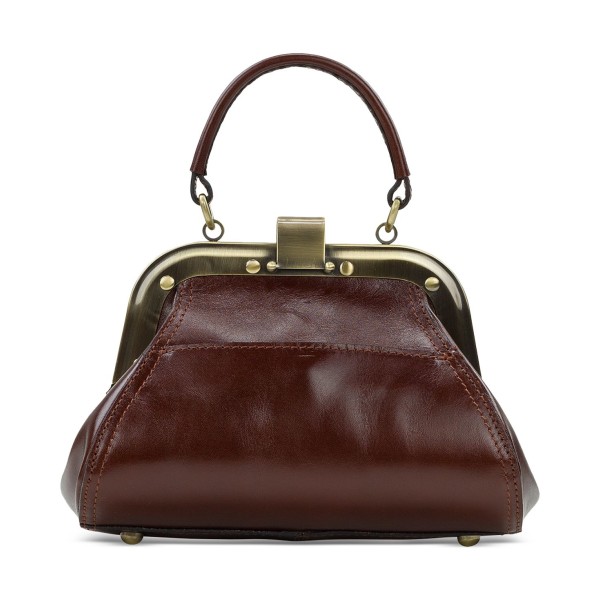 Small Leather Frame Satchel