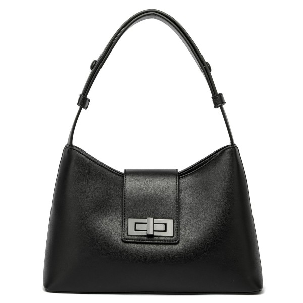 Turn Lock Small Shoulder Bag