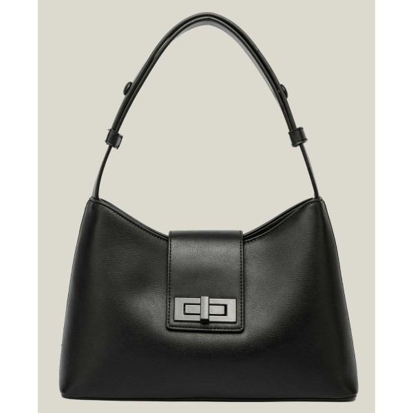 Turn Lock Small Shoulder Bag