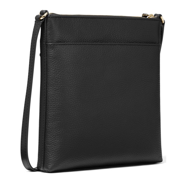 Leather Small Flat Crossbody