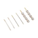 6-Pc. Gold-Tone Crystal & Imitation Pearl Bobby Pin Set