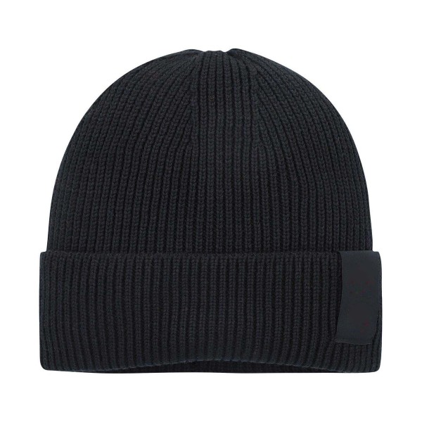 Men's Black Cuffed Knit Hat