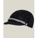 Women's Braided Cable Peak Hat