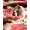 Women's Red Flowers Supersoft Wrap Scarf