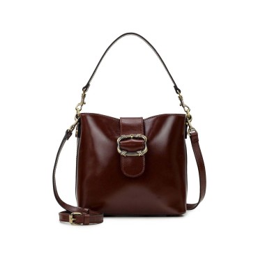 Leather Bucket Bag...