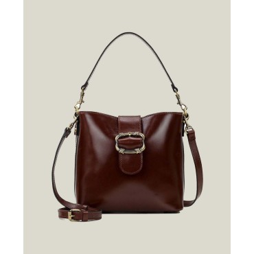 Leather Bucket Bag...