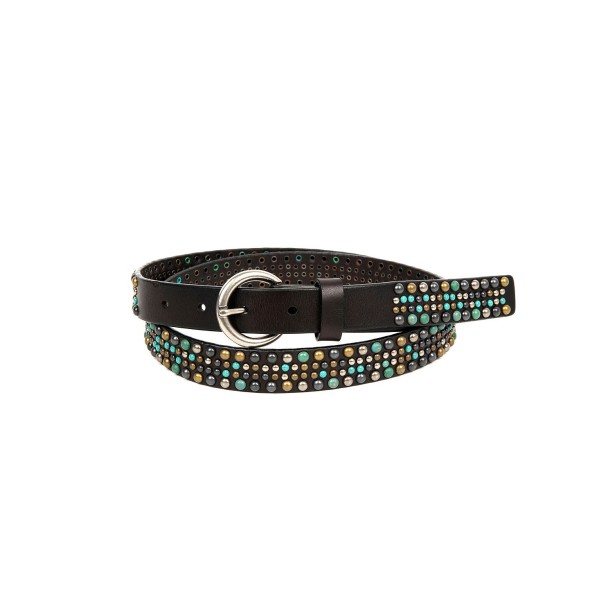 Amazonite Leather Belt