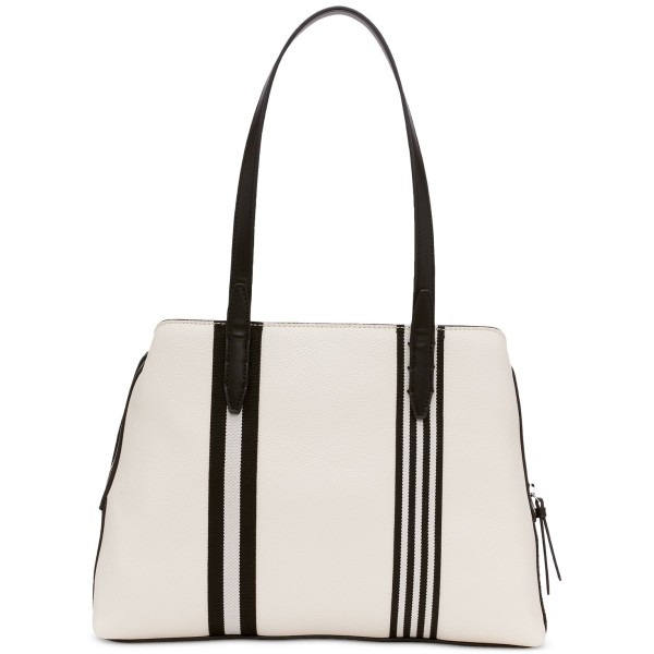 Convertible Tote with Striped Crossbody Strap and Coin Pouch